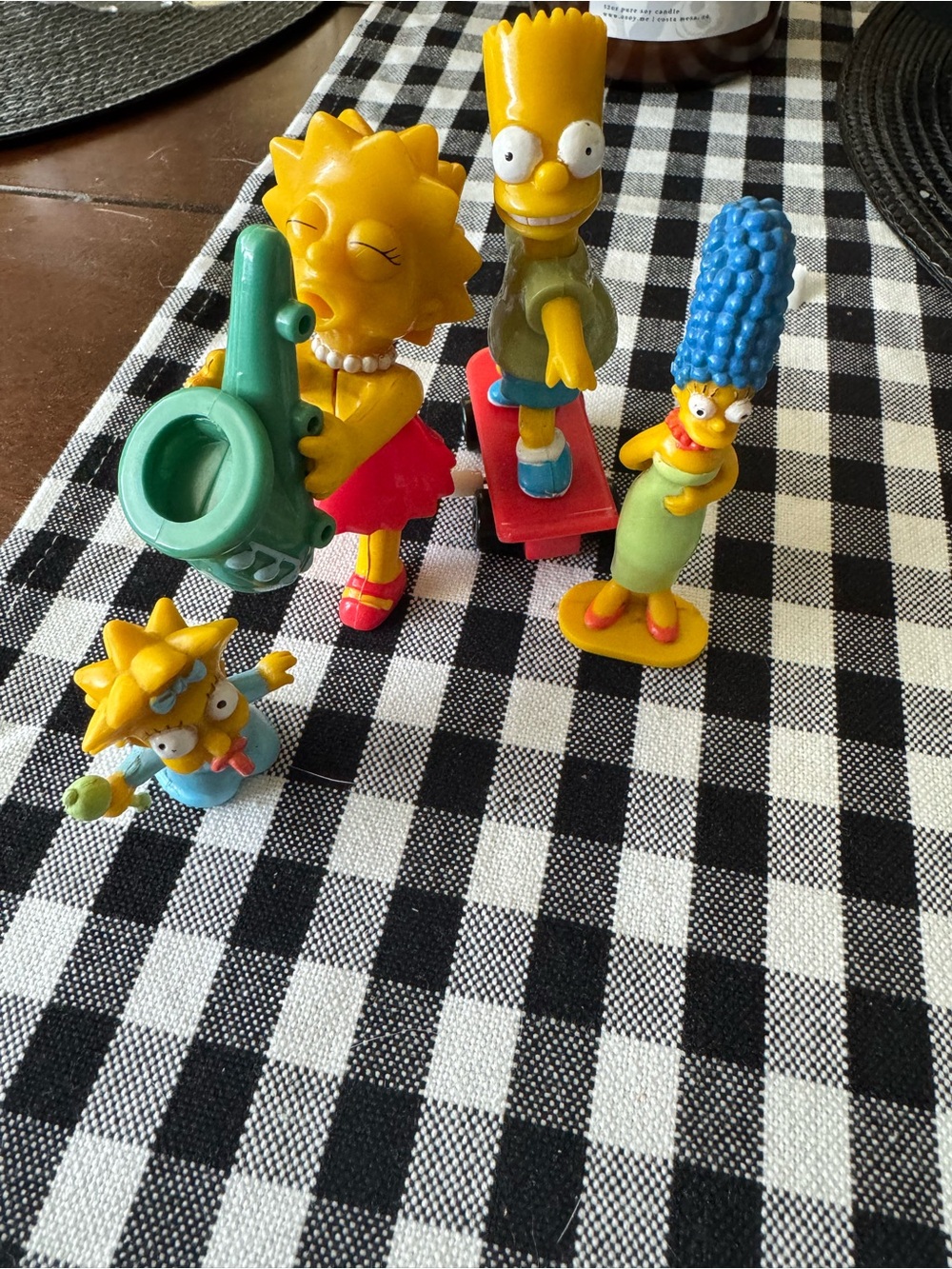 Simpson Character Toy Figures - Set of 4